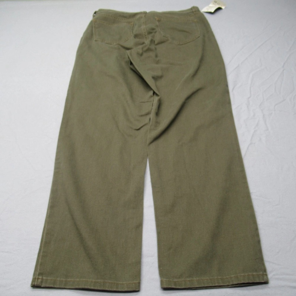 LL Bean Jeans Womens 14 Regular Green Straight Leg Classic Fit Bootcut 32x30 NEW - Picture 6 of 13